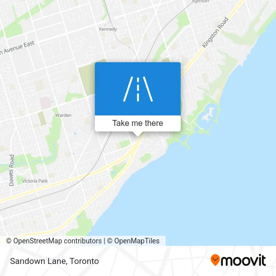Sandown Lane map