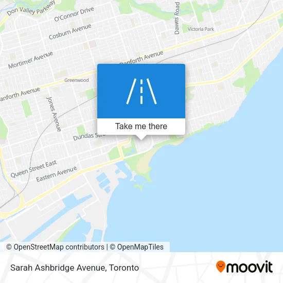 Sarah Ashbridge Avenue map