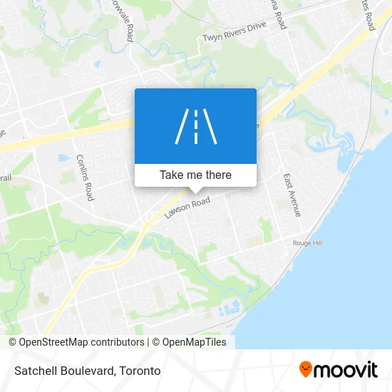 Satchell Boulevard map