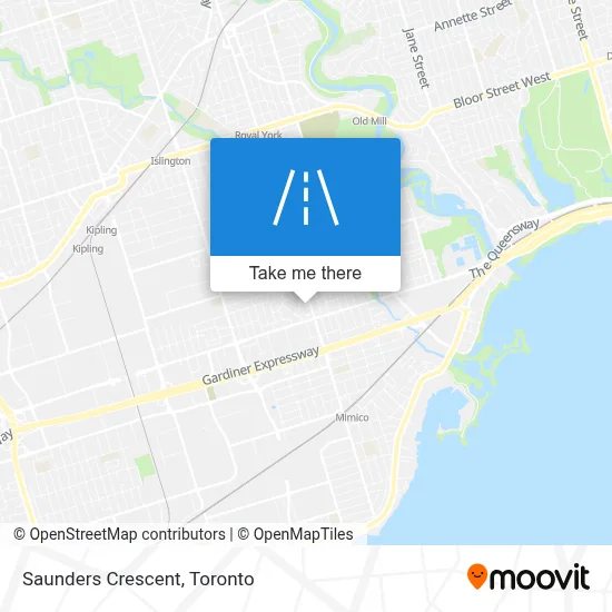 Saunders Crescent map