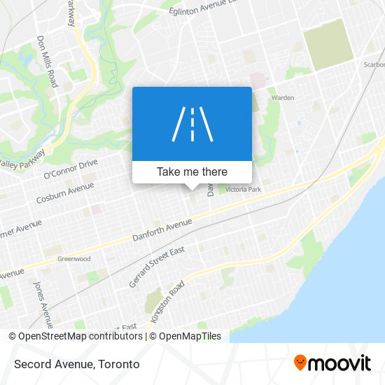 Secord Avenue map