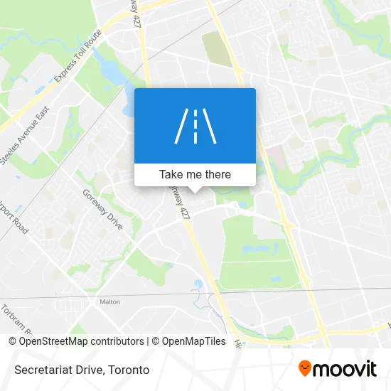 Secretariat Drive map