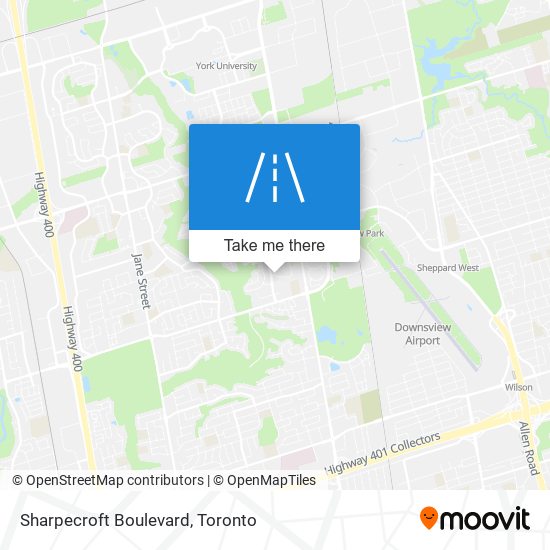 Sharpecroft Boulevard map