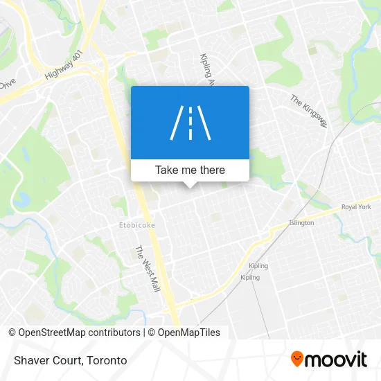 Shaver Court map