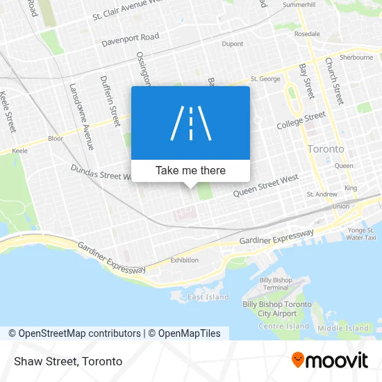 Shaw Street map