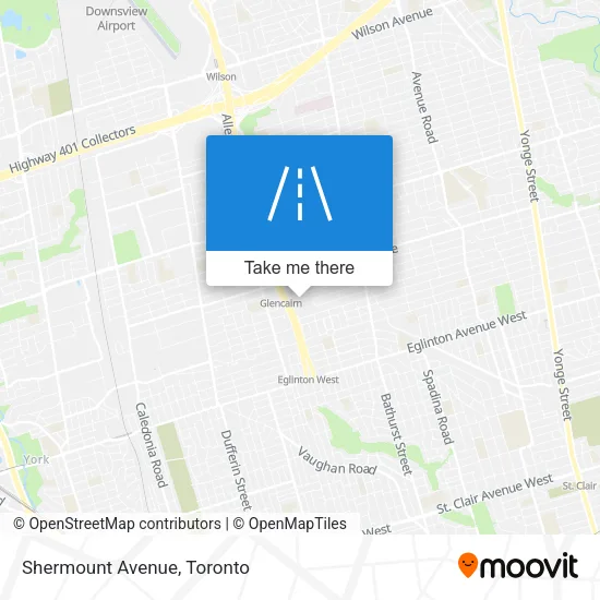 Shermount Avenue map