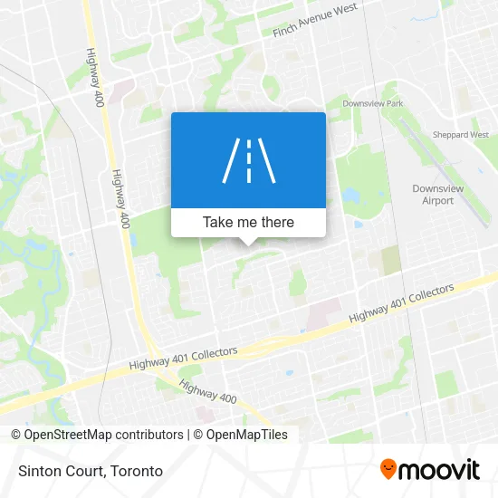 Sinton Court map
