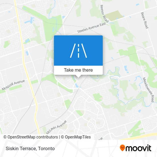 Siskin Terrace map