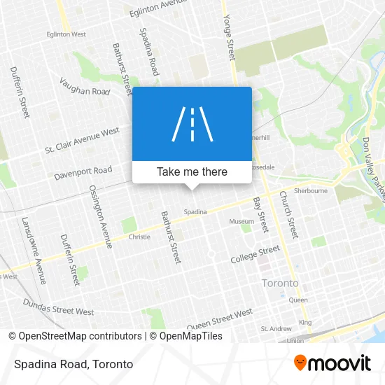 Spadina Road map