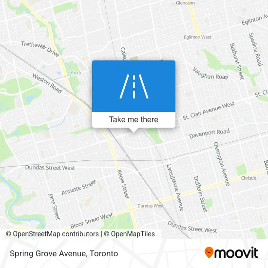 Spring Grove Avenue map