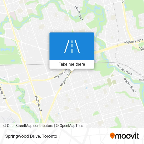Springwood Drive map