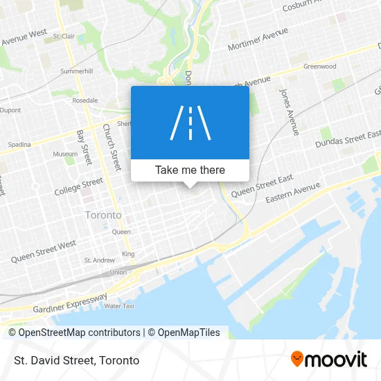 St. David Street map