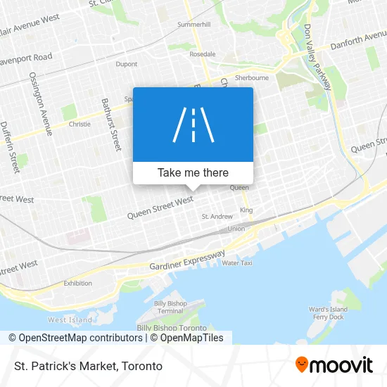 St. Patrick's Market map