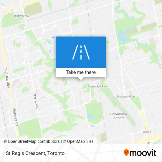 St Regis Crescent map