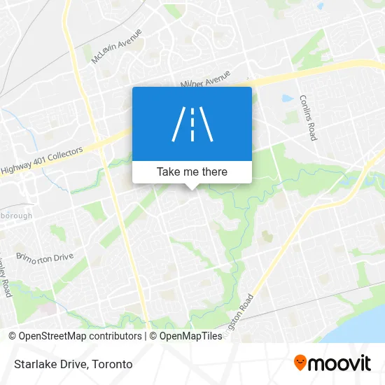 Starlake Drive map