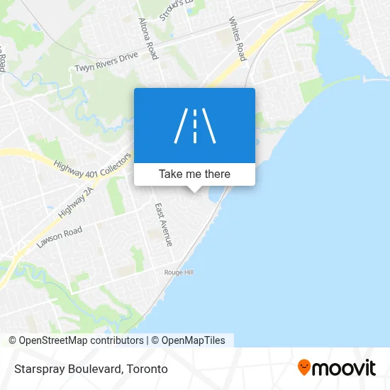 Starspray Boulevard map