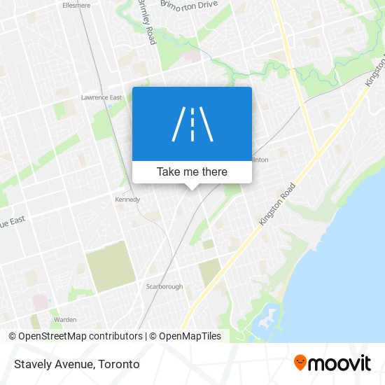 Stavely Avenue map