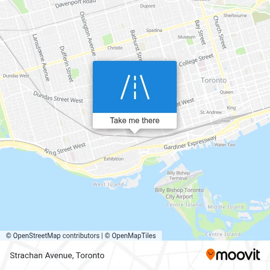 Strachan Avenue map