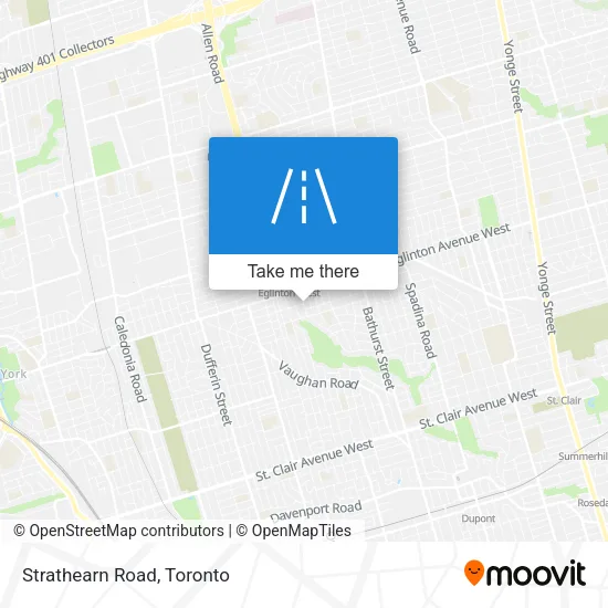 Strathearn Road map
