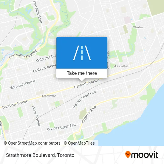 Strathmore Boulevard map