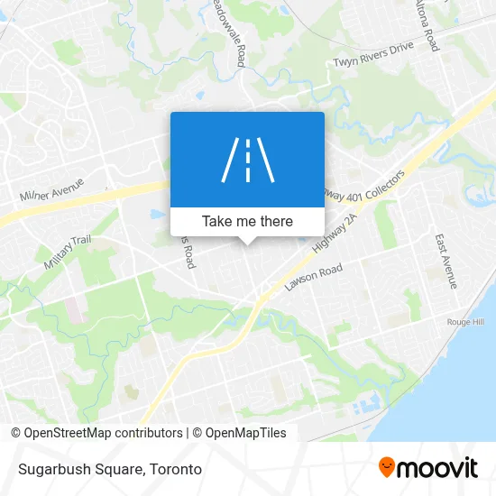 Sugarbush Square map