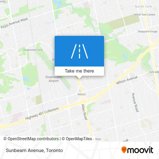 Sunbeam Avenue map