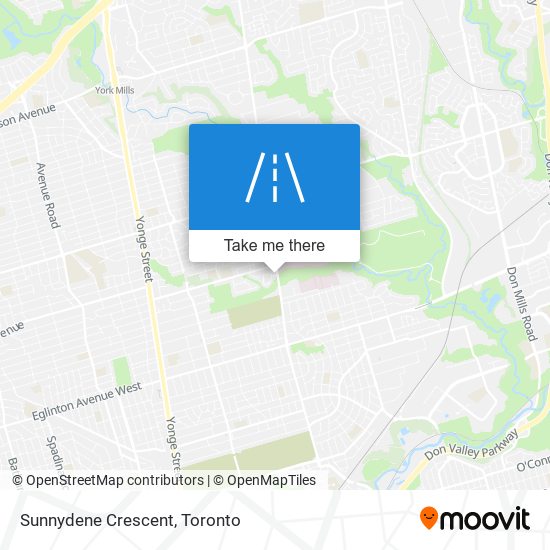 Sunnydene Crescent map