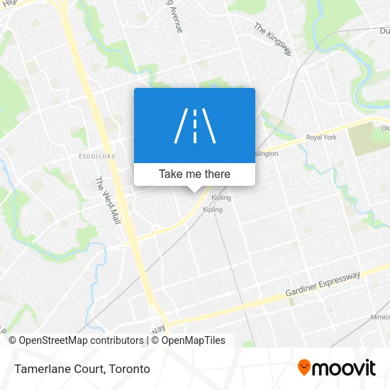 Tamerlane Court map