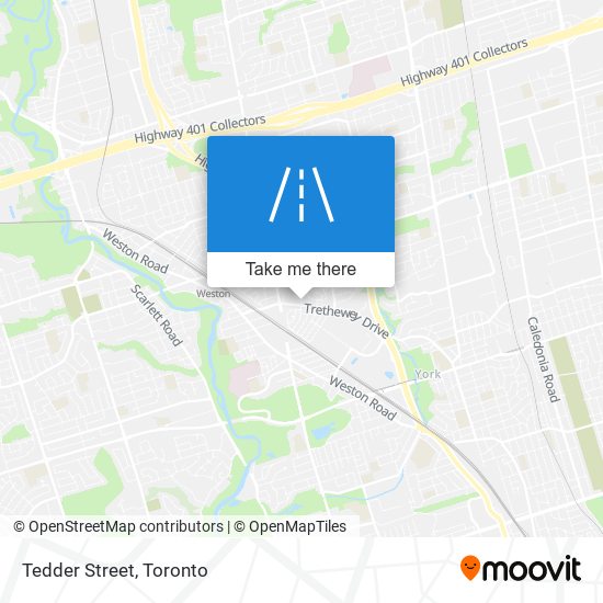 Tedder Street map