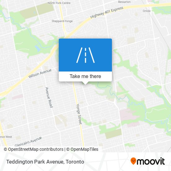Teddington Park Avenue map