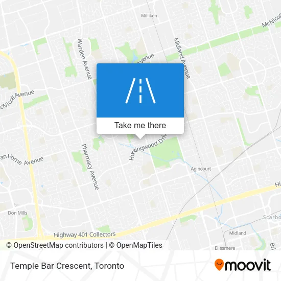 Temple Bar Crescent map