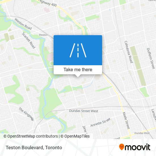 Teston Boulevard map