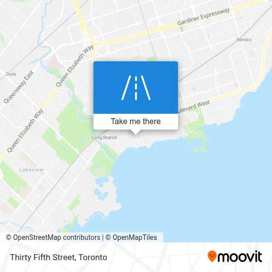 Thirty Fifth Street map