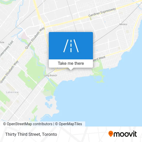 Thirty Third Street map