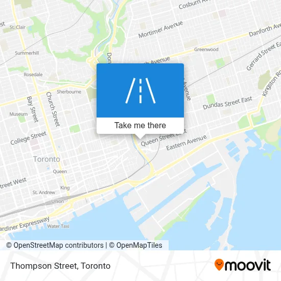 Thompson Street map