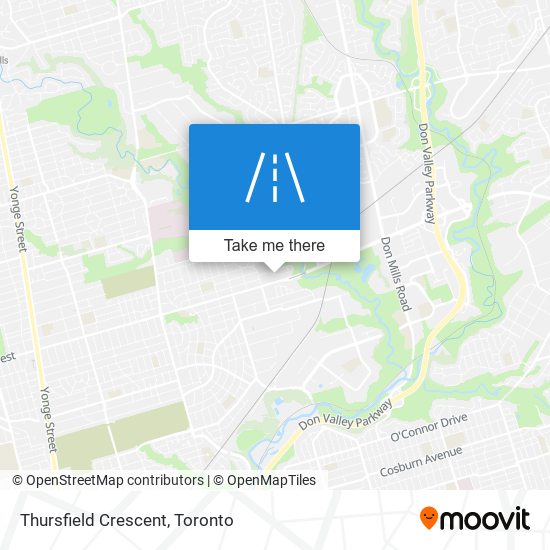 Thursfield Crescent map