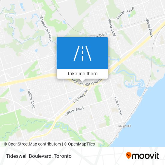 Tideswell Boulevard map