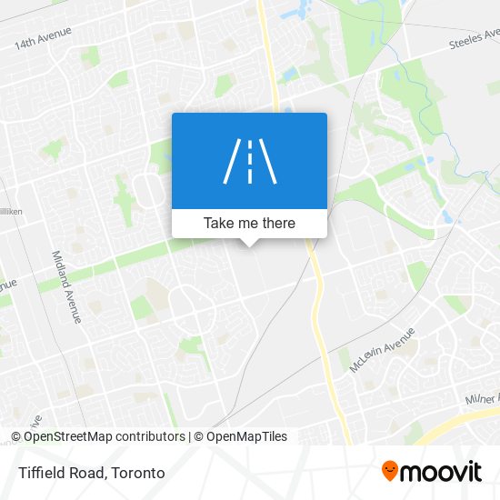 Tiffield Road map