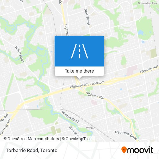 Torbarrie Road map