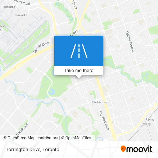 Torrington Drive map