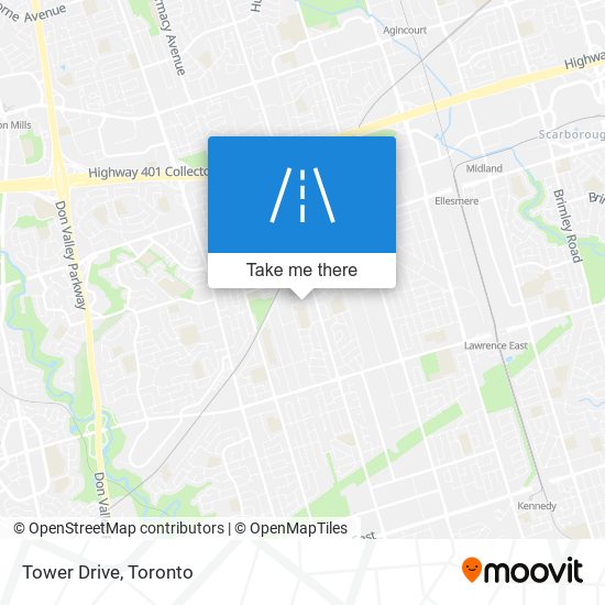 Tower Drive map