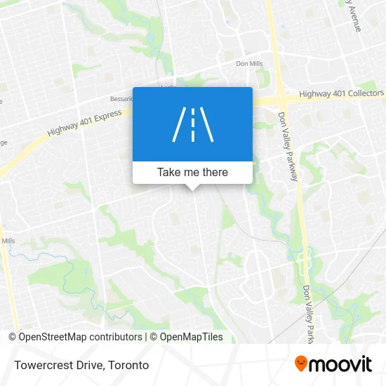 Towercrest Drive map