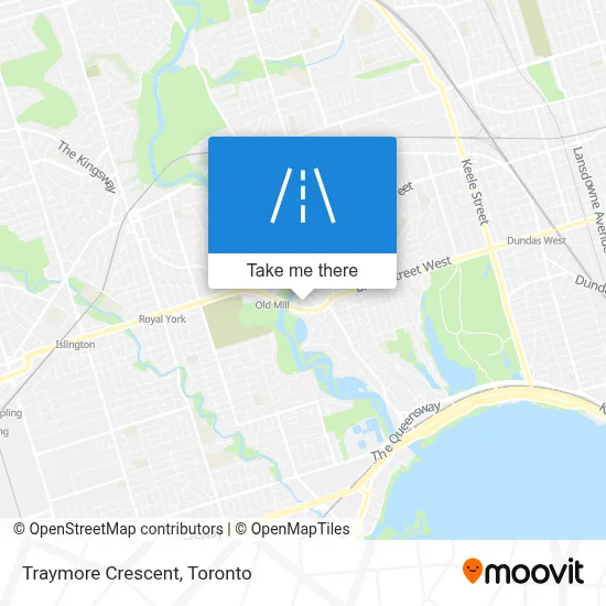 Traymore Crescent map