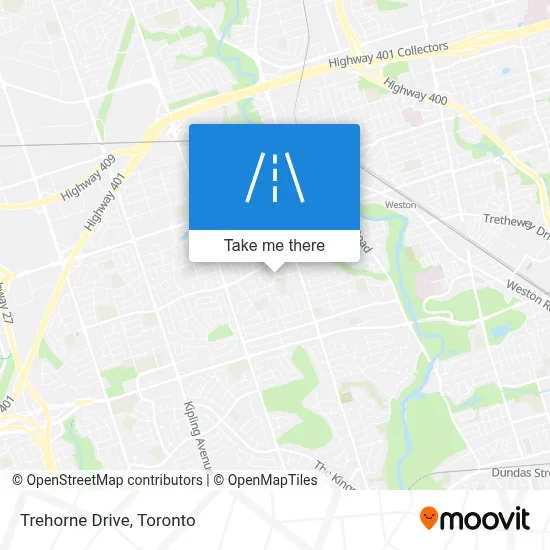 Trehorne Drive map