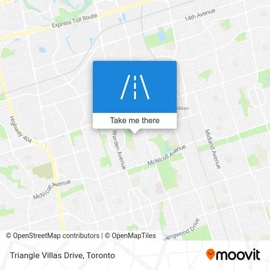 Triangle Villas Drive map