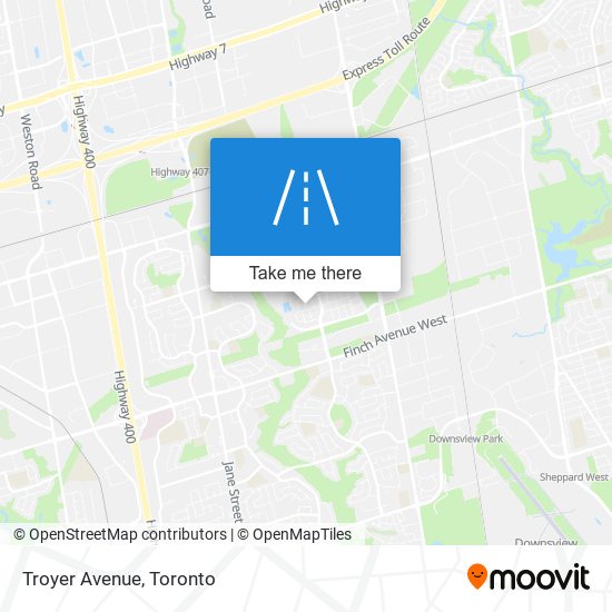 Troyer Avenue map