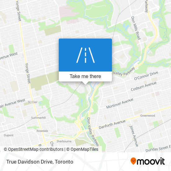 True Davidson Drive map