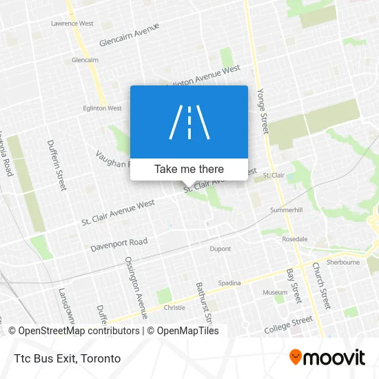 Ttc Bus Exit map