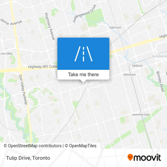 Tulip Drive map