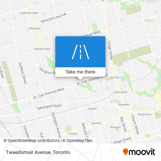 Tweedsmuir Avenue map